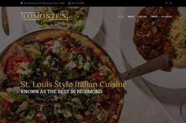 Lomontes Restaurant Website Design