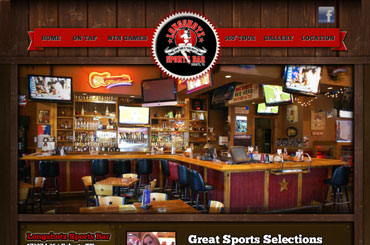 Longshotz Bar Website Design