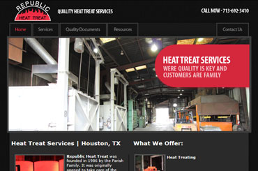 Republic Heat Treat Website Design